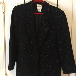 Vintage Black and White Blazer